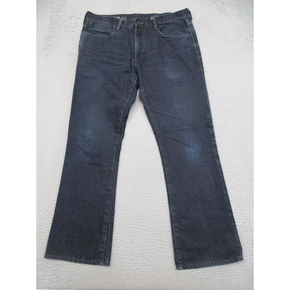 Gap 1969 Y2K Western Jeans Mens 34x30 Slim Bootcut Deep Blue Dark Wash Skater